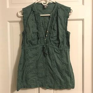 Converse eyelet shirt.